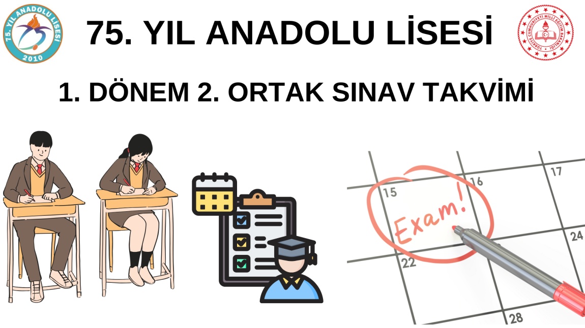 1. DÖNEM 2. ORTAK SINAV TAKVİMİ